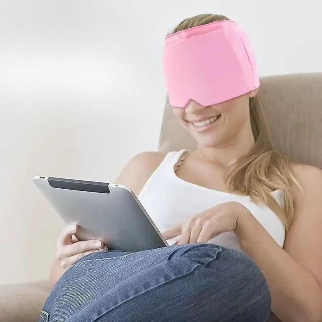 MigraRelief™ | Máscara de Gel Frío para Migraña y Estrés