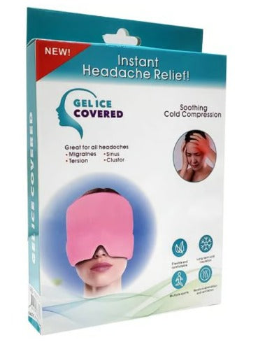 MigraRelief™ | Máscara de Gel Frío para Migraña y Estrés