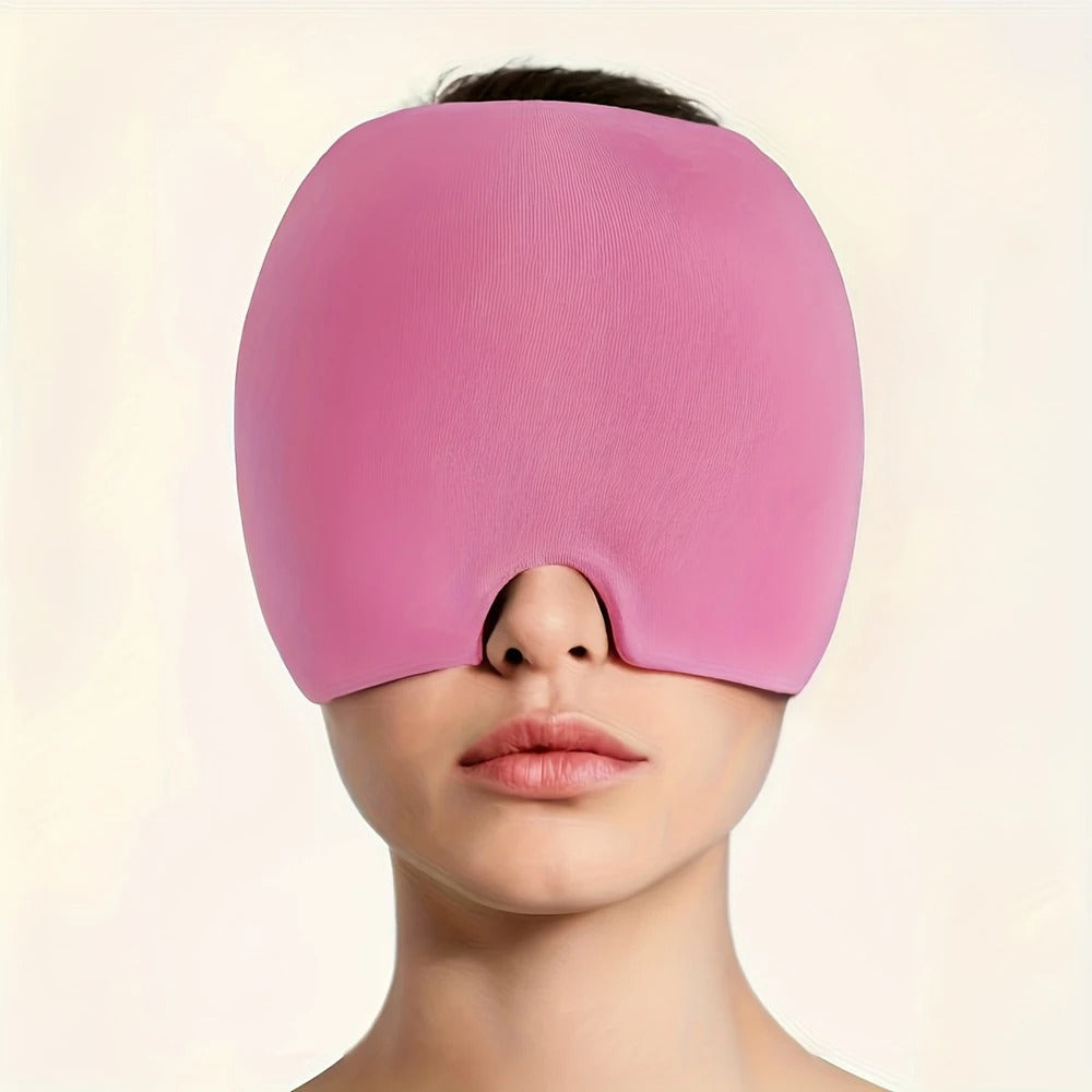 MigraRelief™ | Máscara de Gel Frío para Migraña y Estrés
